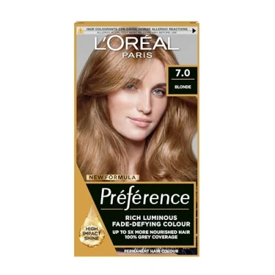 Image of L&#039;Oreal Paris Preference Hair Dye, Long Lasting, Luminous Permanent Colour, 7, Vienna