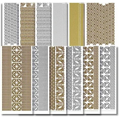 Image of Creative Products Craftstickers Fine Borders Corners Bumper Pack x24, Stickers, Multi Colour, 23 x 10 1 cm