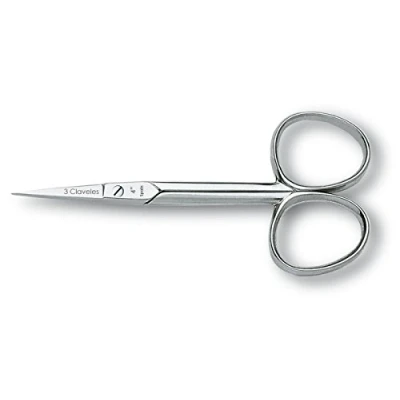 Image of 3 Claveles 02002 Nail Scissors, Straight, 10.16 cm (4 Inches)