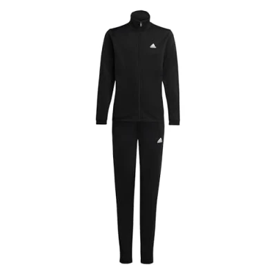 Image of adidas Unisex Kids Essentials Big Logo Track Suit, Black/White, 11 12 Years
