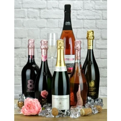 Image of Sparkling Celebration Mixed 6 Bottle Wine Case
