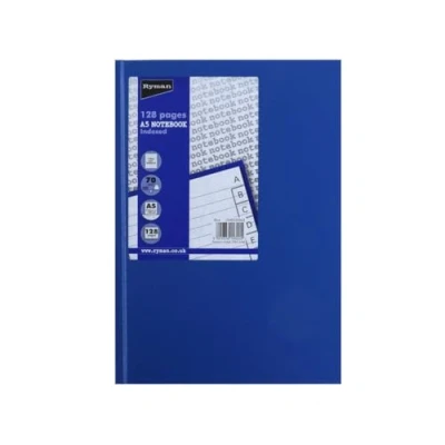 Image of Ryman Case Bound Memo Book Indexed A5 128 Pages 70gsm