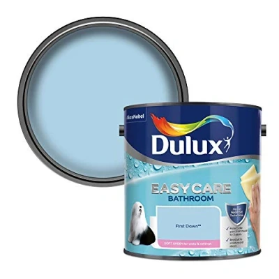 Image of Dulux Easycare Bathroom Soft Sheen Emulsion Paint For Walls And Ceilings First Dawn 2.5 Litres
