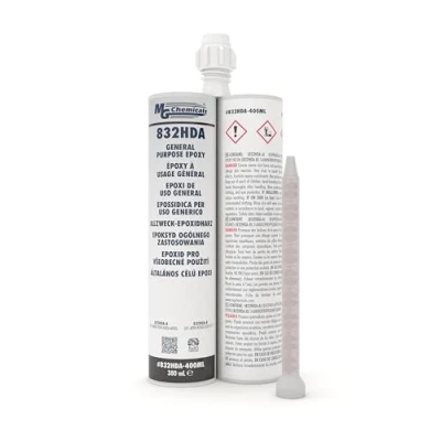 Image of MG Chemicals 832HDA Black 1:1 Epoxy, 380 mL Dual Cartridge