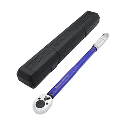 Image of MichaelPro 1/2 Inch Drive Click Torque Wrench, 10 150 ft lb (13.6 203.5Nm), Wrench MP001220
