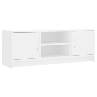 Image of vidaXL TV Cabinet, Stand with Doors and Shelves, Media Console for Bedroom Living Room, Sideboard, Modern Style, White Engineered Wood