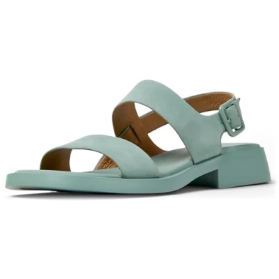 Image of Camper Women&#039;s Dana K201486 2 Strap Sandal, Medium Green 009, 4 UK