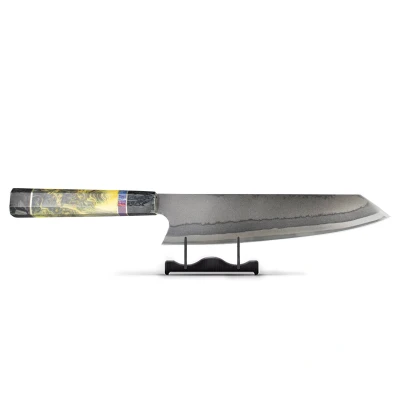 Image of Shinrai Japane Damascus Kiritsuke Knife 7 Layer Special Edition 23 cm