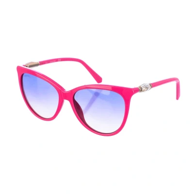 Image of Swarovski Womens Acetate sunglasses with oval shape SK0226S women Blue One Size
