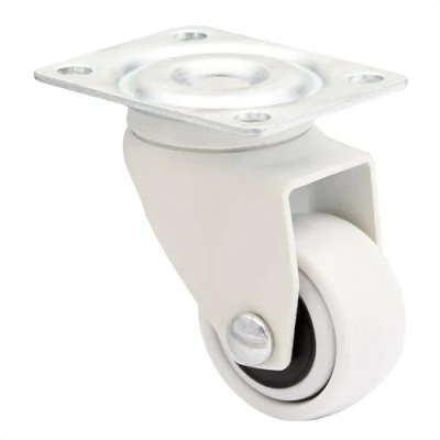 Image of WAGNER design 3C swivel castor/furniture castor white, soft tread, diameter Ø 25 mm, load capacity 12 kg 01222601