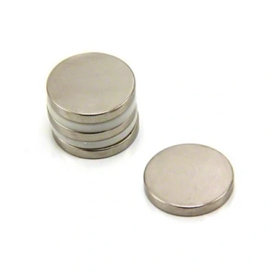 Image of N42 Neodymium Magnet for Arts, Crafts, Model Making, DIY, Hobbies, Office, and Home 20mm dia x 3mm thick 4.6kg Pull Pack of 4