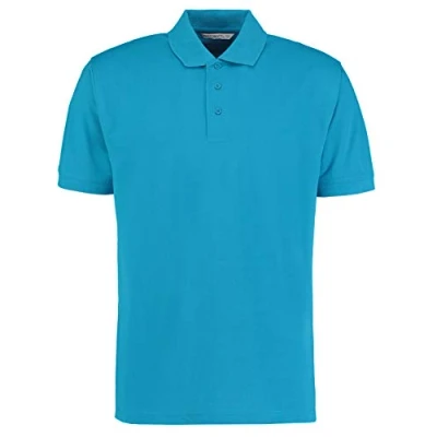 Image of Kustom Kit Unisex Comfort Finish Klassic Polo Shirt Turquoise 2XL