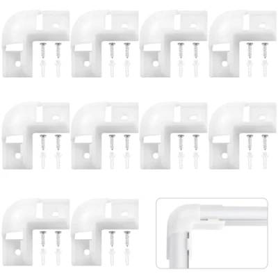 Image of HOMMAND 90 Degrees Corner Connector 10 Pcs, LED Profile Connectors, Channel Connectors for V Shape Aluminium Profile, Screws Included
