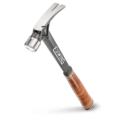 Image of Estwing E15S 15oz Ultra Framing Hammer, Smooth Face, Leather Grip