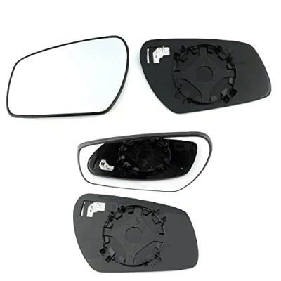 Image of Fits Ford Focus, For 2005 to 2007 Heated Base Convex Wing Mirror LEFT HAND (UK Passenger Side)