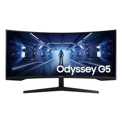 Image of Samsung Odyssey G5 LC34G55TWWPXXU 34&quot; 1000R Curved Gaming Monitor 165Hz, 1ms, 1440p WQHD, Freesync Premium, HDR10, HDMI, Displayport
