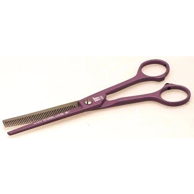 Image of Roseline 82193P Purple Fine Toothed, Single Serrated thinning Scissors