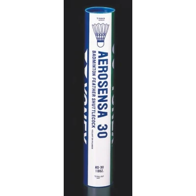 Image of Yonex Aerosensa 30 Feather Speed 3 Badminton Shuttles Tube Of 12
