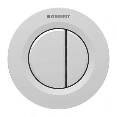 Image of Geberit Type 01 Dual Flush Plate Button for 120mm and 150mm Concealed Cistern Matt Chrome