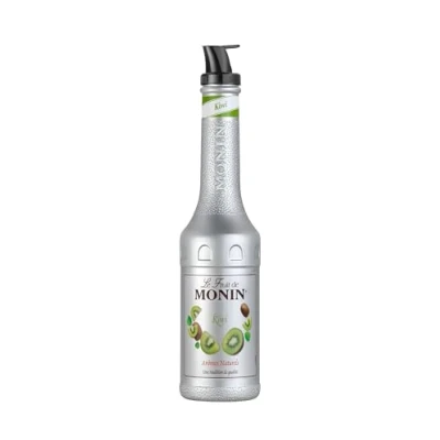 Image of MONIN Kiwi Fruit Mix Puree 1L for Cocktails, Smoothies and Mocktails. Vegan Friendly, Allergen Free, 100% Natural Flavours. 2 in 1 Apple Sugar Syrup Hybrid