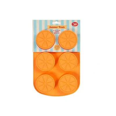 Image of Tala Silicone Baking Mould, Lemon Shaped Mould for Individual Themed Cakes, Biscuits, Jelly&#039;s, Freezer Pops and Boiled Sweets, BPA Free Dishwasher Safe
