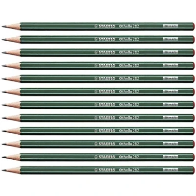 Image of Graphite Pencil STABILO Othello Pack of 12 3H