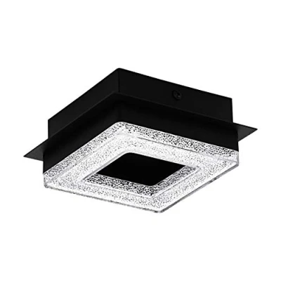 Image of Eglo Lighting Fradelo Integrated Led Semi Flush Light Black EG99324