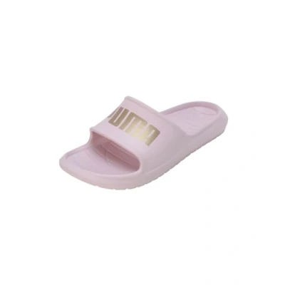 Image of Puma Unisex Adults Divecat V2 Lite Slide Sandals, Chalk Pink Team Gold, 5 UK
