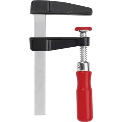 Image of Bessey LM30/8 LM Die Cast Zinc Screw Clamp, Red/Black, 300/80 mm