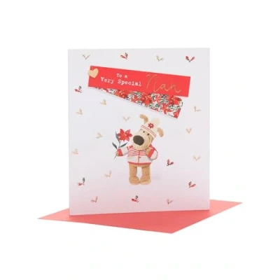 Image of Boofle Very Special Nan Poinsettia Christmas Greeting Card Cute Xmas Cards