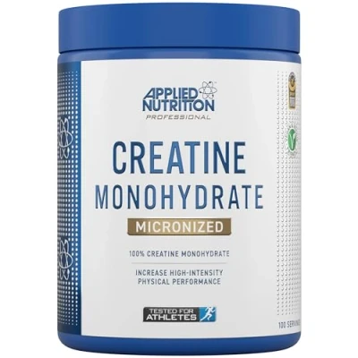Image of Applied Nutrition Creatine Monohydrate Powder 500g 100% Micronized 5g per Serving Unflavoured Supports High Intensity Performance 100 Servings