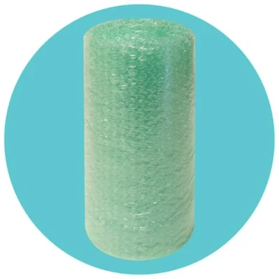 Image of Triplast Decayable Green Bubble Wrap Roll (300mm x 10m) Small Air Cushioning for Moving House, Fragile Item Packaging and Protective Wrapping Shipping &amp; Storage