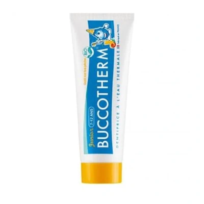 Image of Buccotherm Thermal Water Toothpaste Peach Ice Tea Junior 7 12 Years Old Organic 50ml