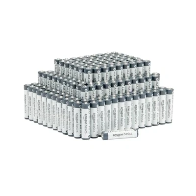 Image of Amazon Basics 150 Pack AAA Alkaline Industrial Batteries, 1.5 Volt, 5 Year Shelf Life