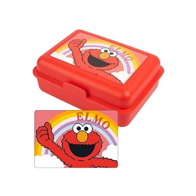 Image of United Labels Sesame Street Elmo Lunch Box with Divider Red