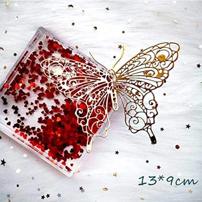 Image of Butterfly Dies for Card Making, YunTrip Hollow Flower Metal Cutting Die Cut Stencils DIY Scrapbooking Photo Album Paper Decorative Craft Greeting Cards/Invitation