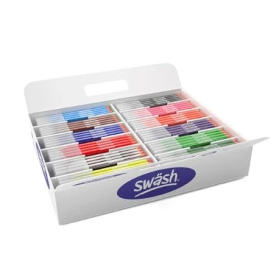 Image of Swash TC300BD Komfigrip Colouring Pens, Class tray, Broad Tip (Pack of 300)