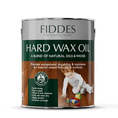 Image of Fiddes Satin Finish Hard Wax Oil 2.5 Litre, White