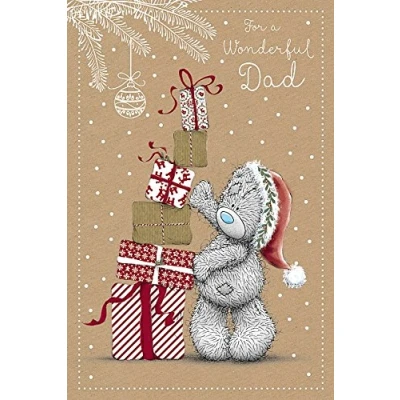 Image of Me To You Wonderful Dad Bear Christmas Card