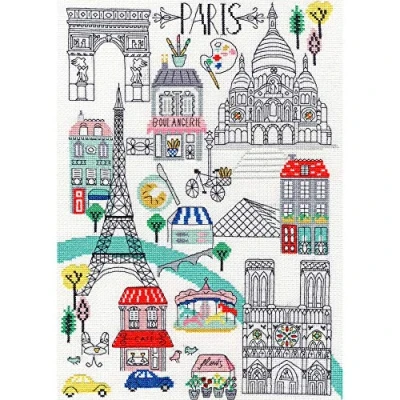 Image of Bothy Threads Cross Stitch Kit Love Paris