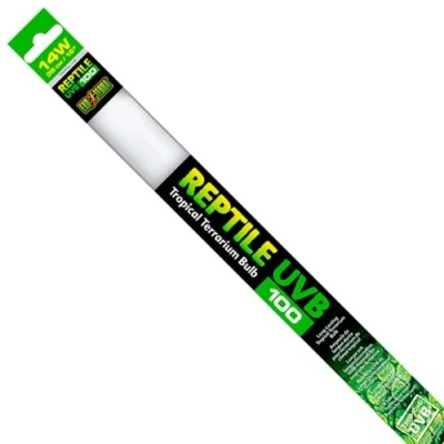 Image of Exo Terra Reptile UVB100, 380 mm, 14 W Bulb for Terrariums, Green