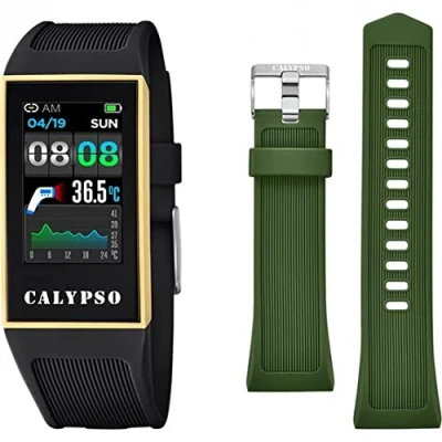 Image of CALYPSO Watch Model K8502 / 4 from The SMARTWATCH Collection, 23.80/41.30 mm case with Black Rubber Strap for Women K8502/4