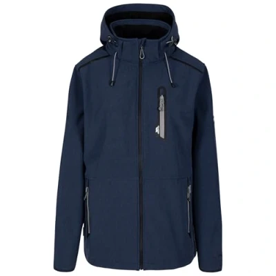Image of Trespass Mens Softshell Woven Jacket with Zip Hood Pockets Anak