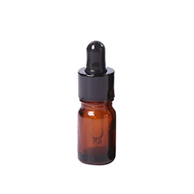 Image of Gemini_mall 5ml Amber Brown Glass Bottle with Dropper Pipette