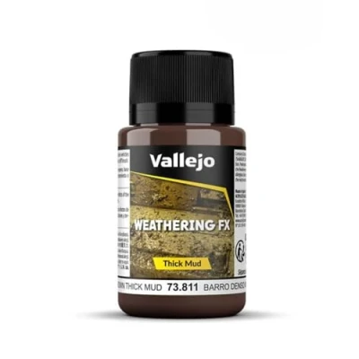 Image of Vallejo 40 ml &quot;Brown Thick Mud&quot; Weathering Effect Bottle