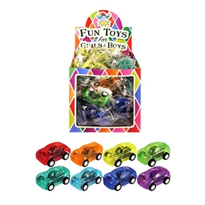 Image of Henbrandt 16 Pull Back Cars (5cm), Party Bag Filler For Children, Favours Boys and Girls, 8 Assorted Colours (16 units)