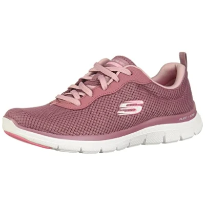 Image of Skechers Women&#039;s Flex Appeal 4.0 Brilliant View Sneaker, Purple, 4 UK