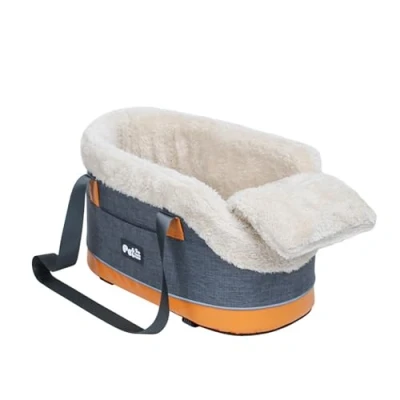 Image of Small Dog Car seat, Booster Seat on Armrest Travel Bags for Cats Dogs, Console Dogs Middle