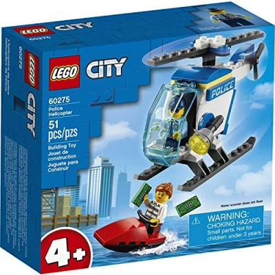 Image of LEGO City Police Helicopter Building Kit; Cool Toy 60275, New 2021 (51 Pieces)