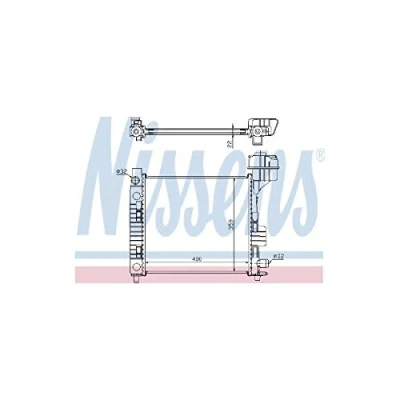 Image of 1685000002, A1685000002 Engine radiator NISSENS 62663